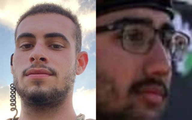 Le sergent Yair Eliyahou, 19 ans, du Corps du génie de combat ; le sergent Asaf Zamir, 19 ans. (Crédit : Armée israélienne)