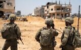 Les soldats de l'armée israélienne opérant dans la bande de Gaza, sur une photo publiée le 3 juillet 2025. (Crédit : Armée israélienne)