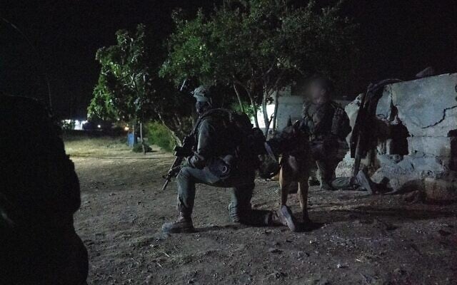 Des soldats de l'armée israélienne opèrent dans le sud de la Syrie, sur une photo publiée le 2 juillet 2025. (Crédit : Armée israélienne)