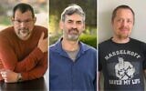 De gauche à droite : Les chercheurs de l'Institut Weizmann, le Pr. Avishay Gal-Yam, le Dr. Ofer Yaron, et le Dr. Steve Schulze de l'université Northwestern. (Crédit : Autorisation)
