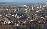 Vue des 1er et 6e arrondissements de Lyon depuis Fourvière, en 2017. (Crédit : Chabe01 / Creative Commons Attribution-Share Alike 4.0)
