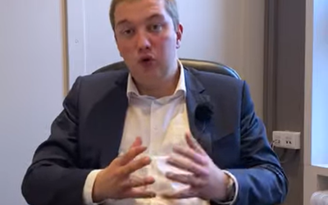 Germain Dalne, conseiller communal dans la ville belge de Nivelles. (Crédit : Capture d'écran/Facebook)