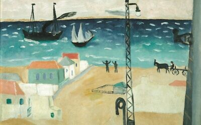 « Tel Aviv Seashore » de Reuven Rubin, exposée au Musée d'Art de Tel Aviv d'août à novembre 2025. (Crédit : Musée Rubin)