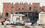 Les dégâts après une frappe israélienne qui a visé une partie d’un bâtiment abritant les dirigeants du Hamas à Doha, au Qatar, le 10 septembre 2025. (Crédit : Ibraheem Abu Mustafa/Reuters)