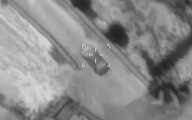 Capture d'écran d'une vidéo publiée par l'armée israélienne le 3 septembre 2025, montrant une frappe sur une cible du Hezbollah au Liban. (Crédit : Armée israélienne/X) Capture d'écran d'une vidéo publiée par l'armée israélienne le 3 septembre 2025, montrant une frappe sur une cible du Hezbollah au Liban. (Crédit : Armée israélienne/X)