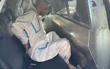 Un suspect arrêté après une attaque terroriste au couteau dans un hôtel du kibboutz Tzuba, près de Jérusalem, le 12 septembre 2025. (Crédit : Porte-parole de la police israélienne)