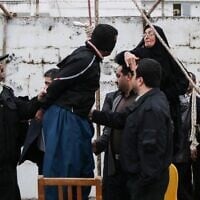 Illustration. Exécution par pendaison en Iran. (Crédit : Arash Khamooshi/ISNA/AFP)