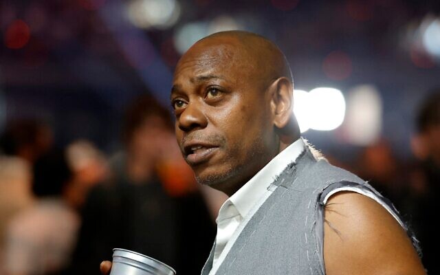 L'humoriste et acteur Dave Chappelle assiste au combat Canelo v Crawford Fight Night organisé par Netflix à l'Allegiant Stadium le 13 septembre 2025 à Las Vegas, dans le Nevada. (Crédit : Steve Marcus/Getty Images/AFP)