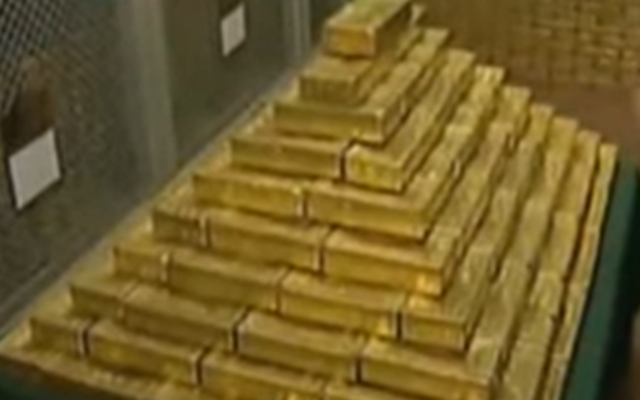 Des lingots d'or. (Capture d'écren : YouTube)
