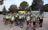 Des participants à l'Israel Ride, le 29 octobre 2025. (Crédit : Marcos Schonholz)