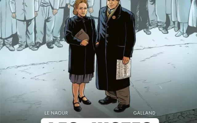 Première de couverture de la bande dessinée : Les Justes : Émilie et Oskar Schindler – Histoire complète (édition Grand Angle)