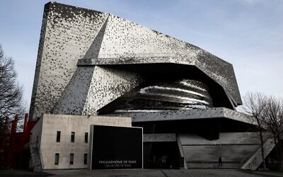 (ARCHIVES) Cette photographie montre le bâtiment de la Philharmonie de Paris, conçu par l'architecte français Jean Nouvel, dans le quartier nord-est de La Villette, à Paris, le 29 janvier 2025. 'Crédit : Sébastien DUPUY / AFP)