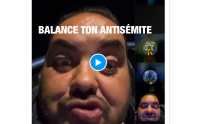 L’homme ayant menacé de "faire exploser" la synagogue de Cannes sur un live diffusé le 16 novembre 2025. (Crédit : capture d’écran X)