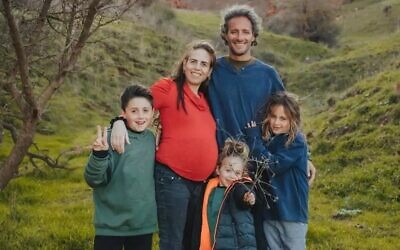 Sagi Mor et sa famille. (Autorisation)