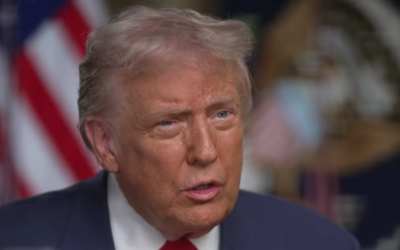 Le président américain Donald Trump apparaissant dans l'émission « 60 Minutes » de CBS, le 2 novembre 2025. (Crédit : Capture d'écran/60 Minutes)