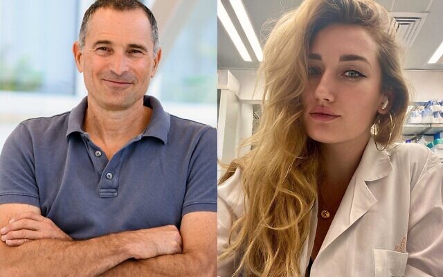 Le professeur Ido Amit, à gauche, directeur du Centre de recherche en immunothérapie de Weizmann, et Michelle von Locquenghien, doctorante. (Crédit : Autorisation) Le professeur Ido Amit, à gauche, directeur du Centre de recherche en immunothérapie de Weizmann, et Michelle von Locquenghien, doctorante. (Crédit : Autorisation)