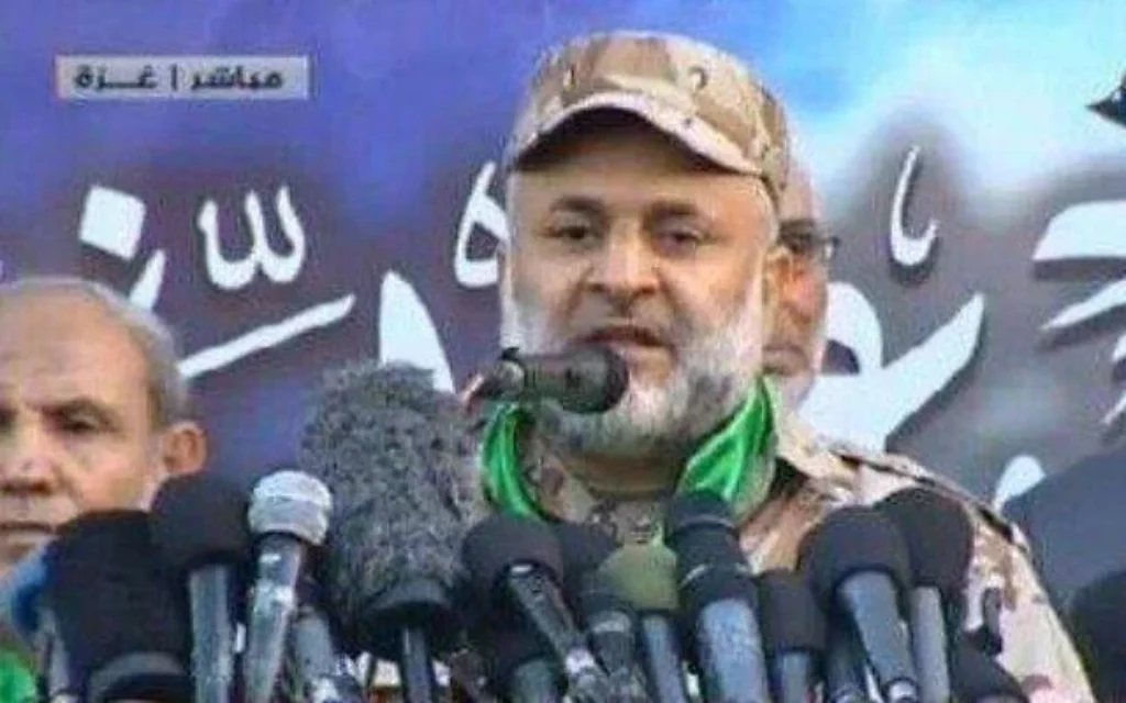 Raad Saad, chef des opérations du Hamas, sur une photo non datée (Capture d'écran : Réseaux sociaux)