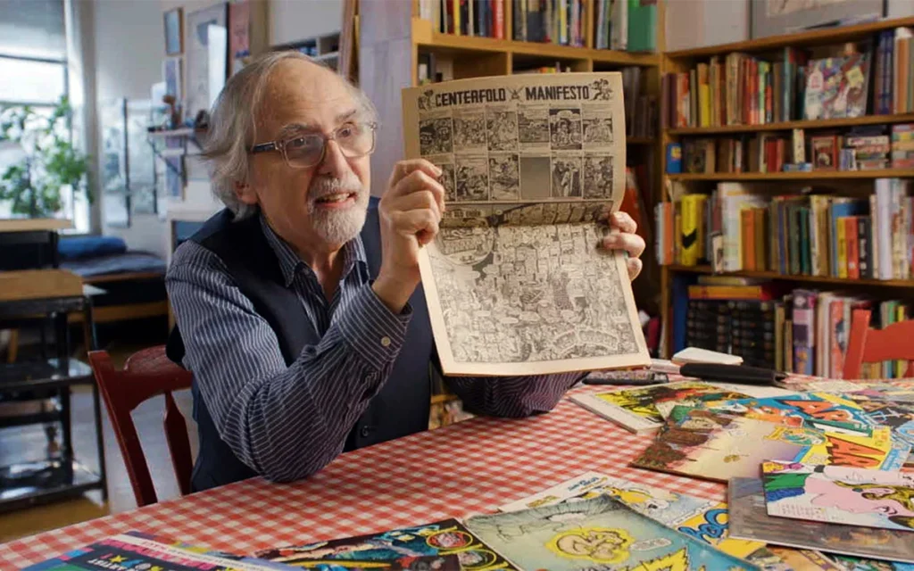 Art Spiegelman, créateur de « Maus », dans le film « Disaster is My Muse », projeté le 12 décembre 2025 au Festival du film juif de Jérusalem (Crédit : Manifesto Production)