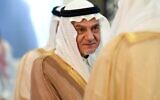 L'ancien chef l’agence des renseignements saoudiens General Intelligence Presidency (GIP), le prince Turki ben Faisal al-Saud, assistant à la réunion des ministres des Affaires étrangères du Conseil de coopération du Golfe (CCG), dans la capitale saoudienne, Ryad, le 30 mars 2017. (Crédit : Fayez Nureldine/AFP)