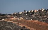 Vue de l'avant-poste israélien d'Esh Kodesh, en Cisjordanie, le 14 décembre 2025. (Crédit : Zain JAAFAR / AFP)