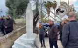 Capture d’écran d’une vidéo du ministre de la Sécurité nationale Itamar Ben Gvir devant la tombe de l’extrémiste musulman Ezzedine al-Qassam, le 10 décembre 2025. (Crédit : X)