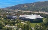 Une visualisation du futur campus de recherche et développement de Nvidia, à Kiryat Tivon, dans le nord d'Israël. (Crédit : Nvidia)