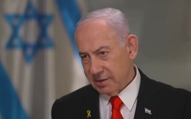 Le Premier ministre Benjamin Netanyahu en interview avec Fox News, diffusée le 30 décembre 2025. (Crédit : Capture d'écran)