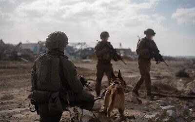 Des réservistes de la Brigade de Jérusalem opérant dans le nord de la bande de Gaza, sur une photo diffusée le 17 janvier 2026. (Crédit : Armée israélienne)