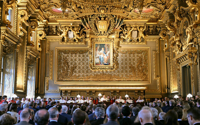 Illustration : La séance d'ouverture officielle de la Cour de cassation, la plus haute juridiction française, au palais de justice de Paris, le 9 janvier 2026. (Crédit : Bertrand GUAY / AFP) Illustration : La séance d'ouverture officielle de la Cour de cassation, la plus haute juridiction française, au palais de justice de Paris, le 9 janvier 2026. (Crédit : Bertrand GUAY / AFP)