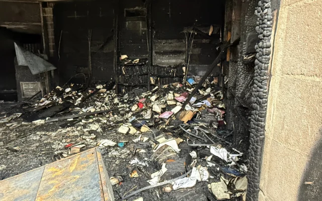 Les dégâts occasionnés par un incendie à la synagogue de la congrégation Beth Israel de Jackson, dans le Mississippi, le 10 janvier 2026. (CréditCongrégation Beth Israel) Les dégâts occasionnés par un incendie à la synagogue de la congrégation Beth Israel de Jackson, dans le Mississippi, le 10 janvier 2026. (CréditCongrégation Beth Israel)