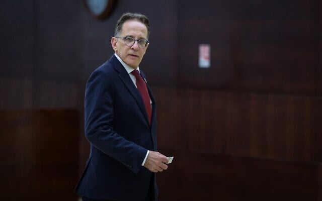 Le chef de cabinet du Premier ministre, Tzahi Braverman, à la Knesset, Jérusalem, le 11 novembre 2024. (Crédit : Chaïm Goldberg/Flash90)