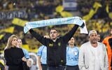 L'ancien otage Rom Braslavski lors du match de Premier League israélienne entre le Maccabi Netanya et le Beitar Jerusalem, au Teddy Stadium, à Jérusalem, le 30 novembre 2025. (Crédit : Oren Ben Hakoon/Flash90)