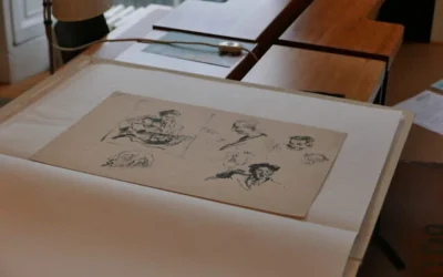 Un des 700 dessins réalisés par Peter Kien depuis le ghetto nazi de Theresienstadt (Wiener Holocaust Library)
