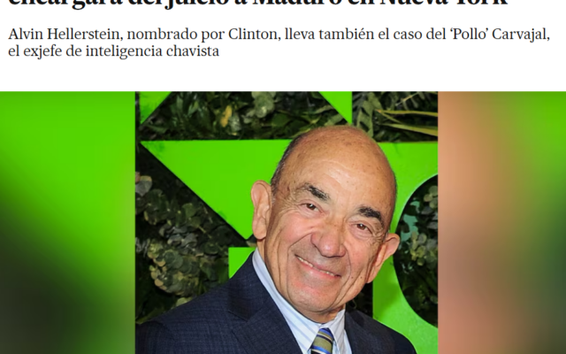 Capture d’écran du titre et de la photo choisie par El País pour son article controversé sur le juge américain Alvin Hellerstein, le 8 janvier 2026. (Crédit : capture d’écran El País) Capture d’écran du titre et de la photo choisie par El País pour son article controversé sur le juge américain Alvin Hellerstein, le 8 janvier 2026. (Crédit : capture d’écran El País)