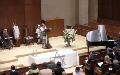 La congrégation Beth Israel prépare les prières de Shabbat dans les locaux de l'église baptiste Northminster de Jackson, dans le Mississippi, le 16 janvier 2026. (JTA)