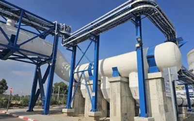L'usine de dessalement Soreq B dans le centre d'Israël. (Itay Dodi, Autorité des eaux)