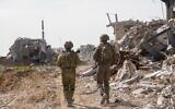 Des soldats de l'armée israélienne opérant à Gaza-City lors de la recherche du corps du sergent-chef Ran Gvili, sur une photo diffusée le 27 janvier 2026. (Crédit : Armée israélienne)