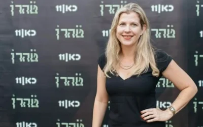 Dana Eden lors de la première de la série de Kan, « Tehran », en Israël (Avishag Shaar-Yashuv)