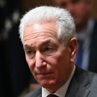 Charles Kushner, dans la salle du Cabinet de la Maison Blanche, à Washington, le 25 mars 2025. (Crédit : Mandel Ngan/AFP)