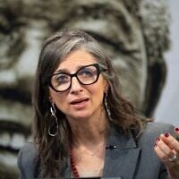 La rapporteuse spéciale des Nations unies pour les Territoires palestiniens anti-Israël, Francesca Albanese, au Cap, en Afrique du Sud, le 28 octobre 2025. (Crédit : Rodger Bosch/AFP)