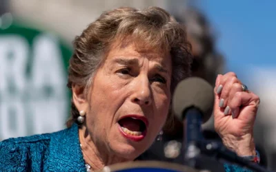 La Représentante Jan Schakowsky s'exprime lors d'un rassemblement au Capitole, à Washington, le 28 septembre 2022 (AP/Andrew Harnik)