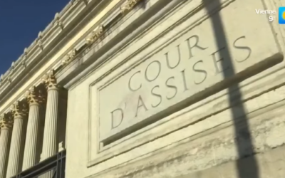L'entrée de la Cour d'assises du tribunal de Lyon. (Capture d'écran/YouTube)