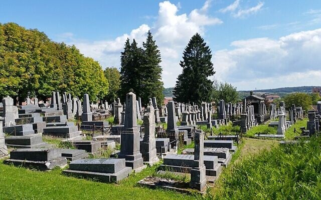 Le cimetière juif de Belfort, en 2014. (Crédit : 9MicKMacKz/CC BY-SA 3.0) Le cimetière juif de Belfort, en 2014. (Crédit : 9MicKMacKz/CC BY-SA 3.0)
