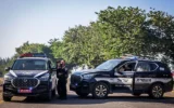 La police bloque une route dans le nord d'Israël. (David Cohen/Flash90)