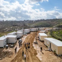 Vue générale de la nouvelle implantation juive de Yatziv dans la région de Gush Etzion en Cisjordanie, le 19 janvier 2026. (Crédit : Chaim Goldberg/Flash90)