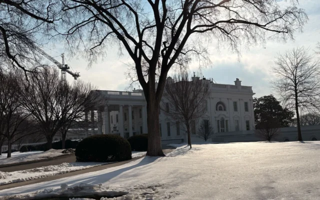 La Maison Blanche à Washington DC, le 2 novembre 2026 (Crédit : Lazar Berman/The Times of Israel)