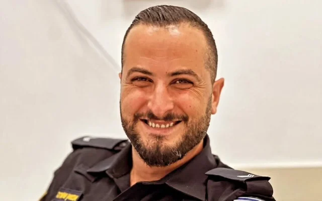 Le premier sergent Antoine Yousef Shehadeh, tué dans un accident de la route dans le nord d’Israël le 18 février 2026. (Crédit : Police israélienne)