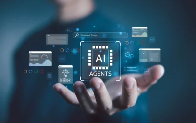Photo d'illustration : une main tenant l'interface virtuelle d'agents IA avec des icônes d'analyse de données, d'automatisation et d'apprentissage automatique. (Crédit: iStock par Getty Images/Suchat longthara)