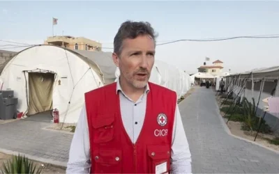 Julien Lerisson, chef du Comité international de la Croix-Rouge en Israël, sur une photo non datée. (Crédit : CICR) Julien Lerisson, chef du Comité international de la Croix-Rouge en Israël, sur une photo non datée. (Crédit : CICR)