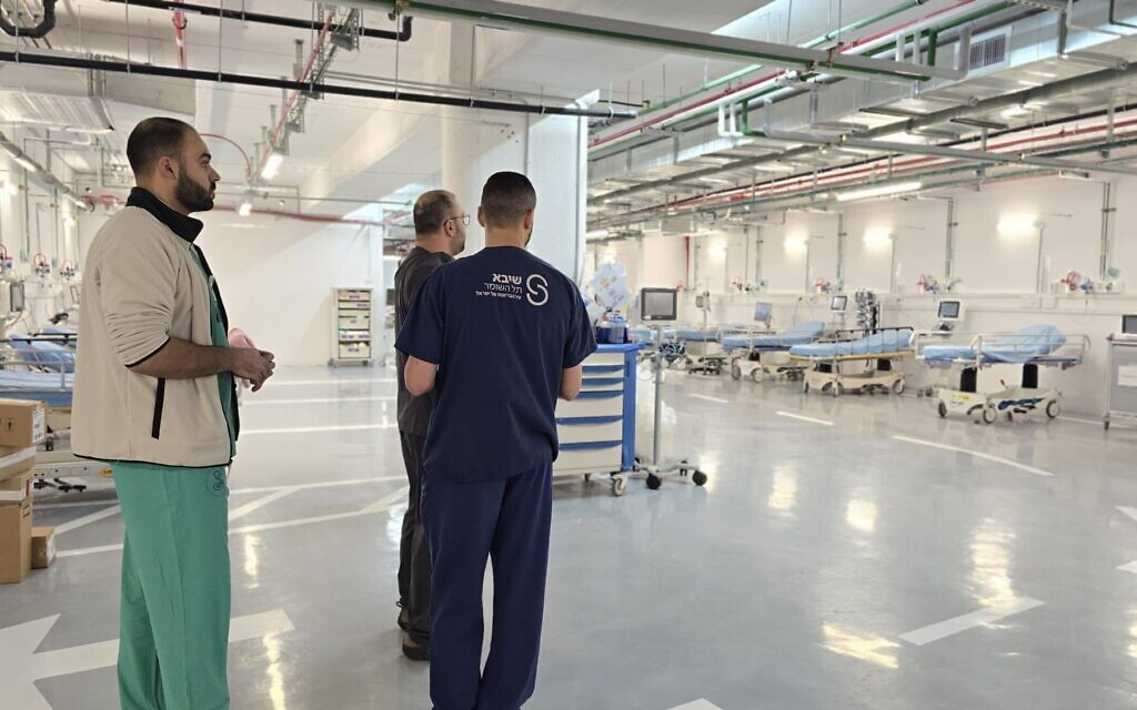 Les installations souterraines de l'hôpital Sheba. (Crédit : Hôpital Sheba)